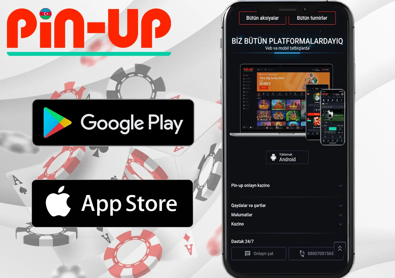 Pin Up casino mobile application